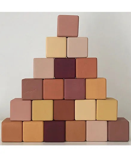 SABO Concept - Wooden Blocks Set 24-pc - Marsala - Laadlee