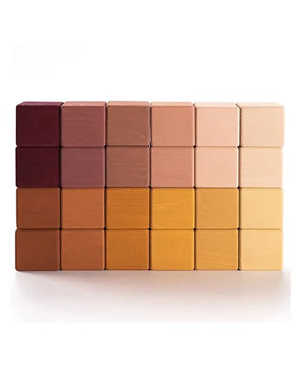SABO Concept - Wooden Blocks Set 24-pc - Marsala - Laadlee