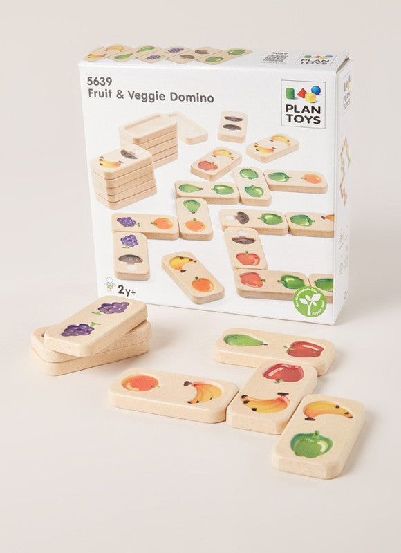 PlanToys Fruit&Veggie Domino (Gradient) - Laadlee
