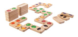 PlanToys Fruit&Veggie Domino (Gradient) - Laadlee
