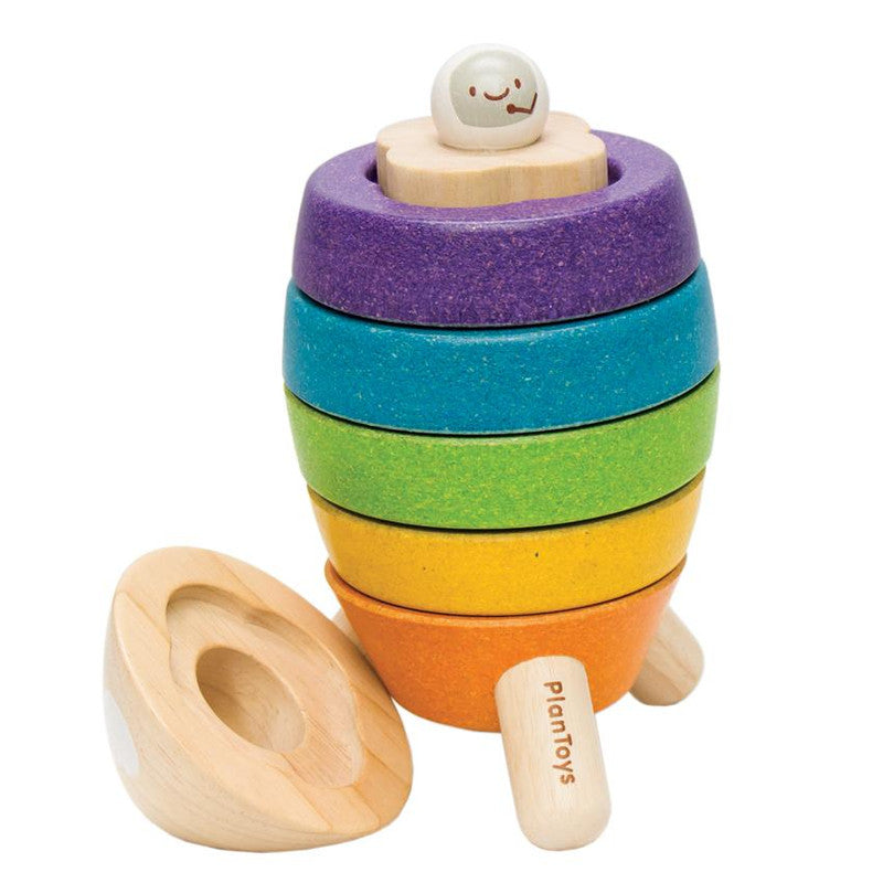 PlanToys Stacking Rocket - Laadlee