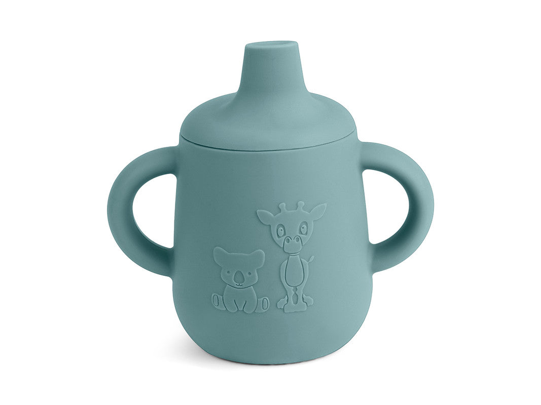 Nuuroo Aiko Silicone Cup with Sippy Lid - Lead - Laadlee