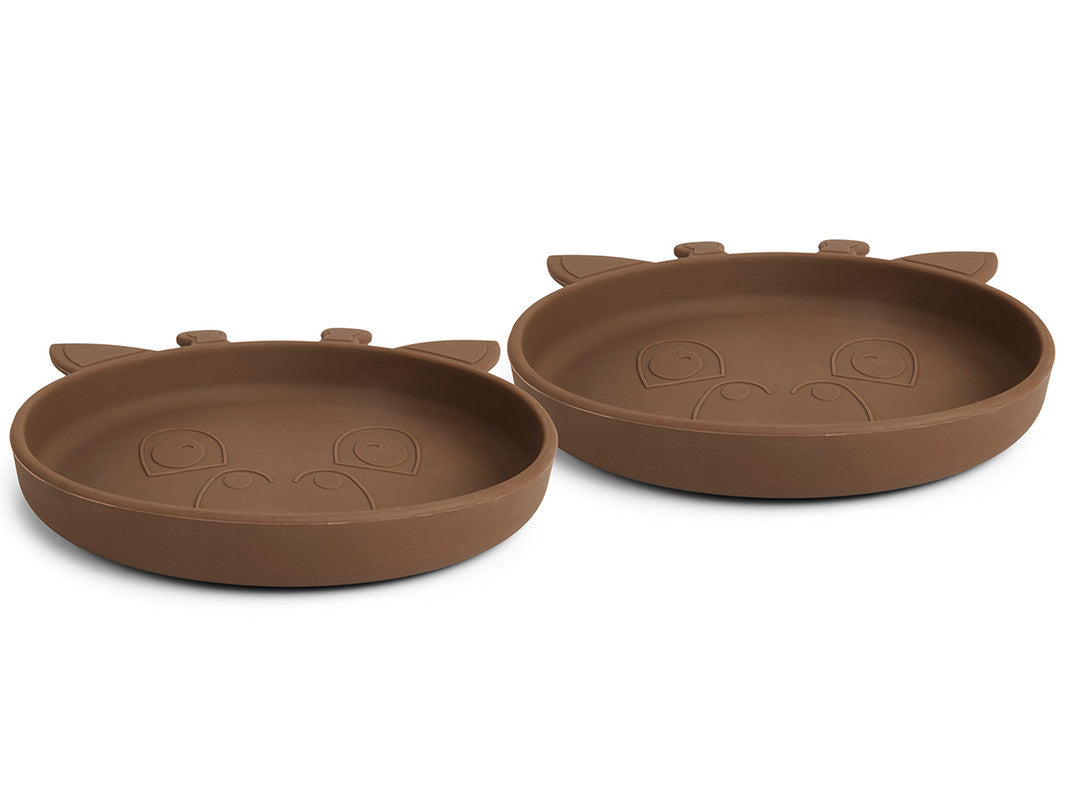 Nuuroo Akila Silicone Plate 2-pack Giraffe - Acorn - Laadlee