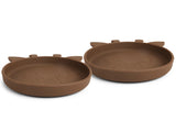 Nuuroo Akila Silicone Plate 2-pack Giraffe - Acorn - Laadlee