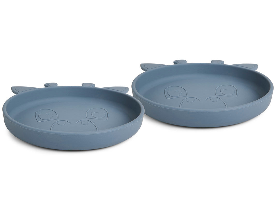 Nuuroo Akila Silicone Plate 2-pack Giraffe - Bering Sea - Laadlee