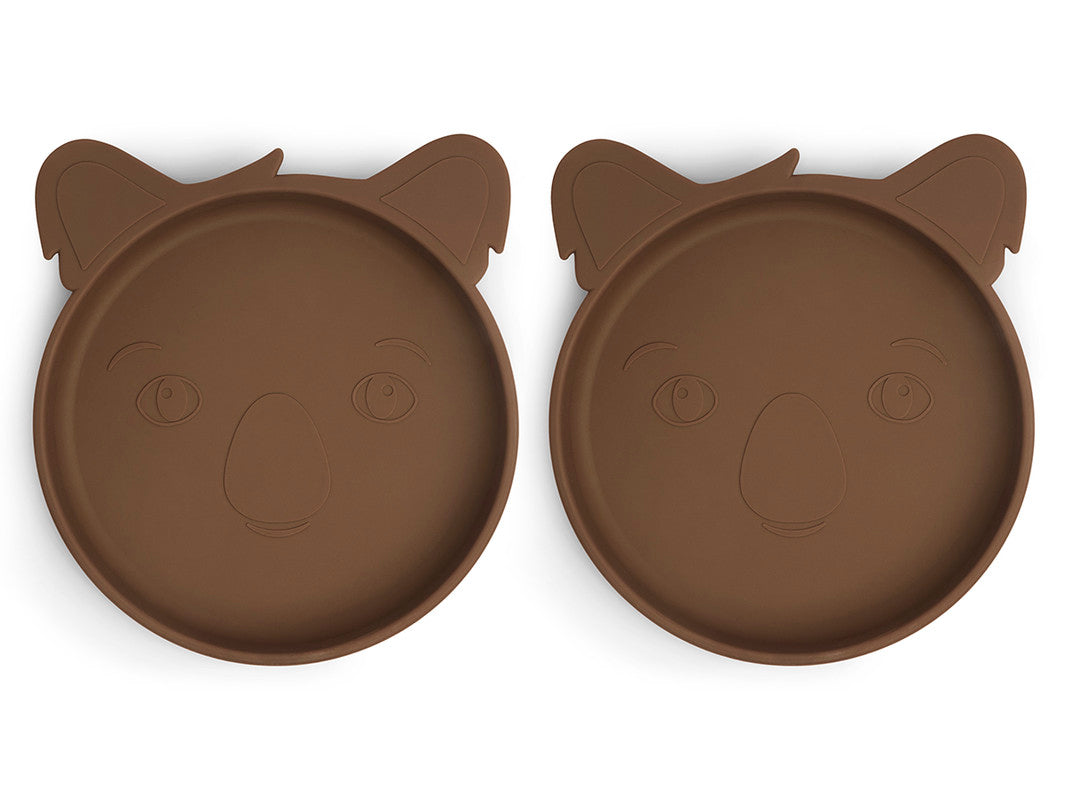 Nuuroo Akila Silicone Plate 2-pack Koala - Acorn - Laadlee