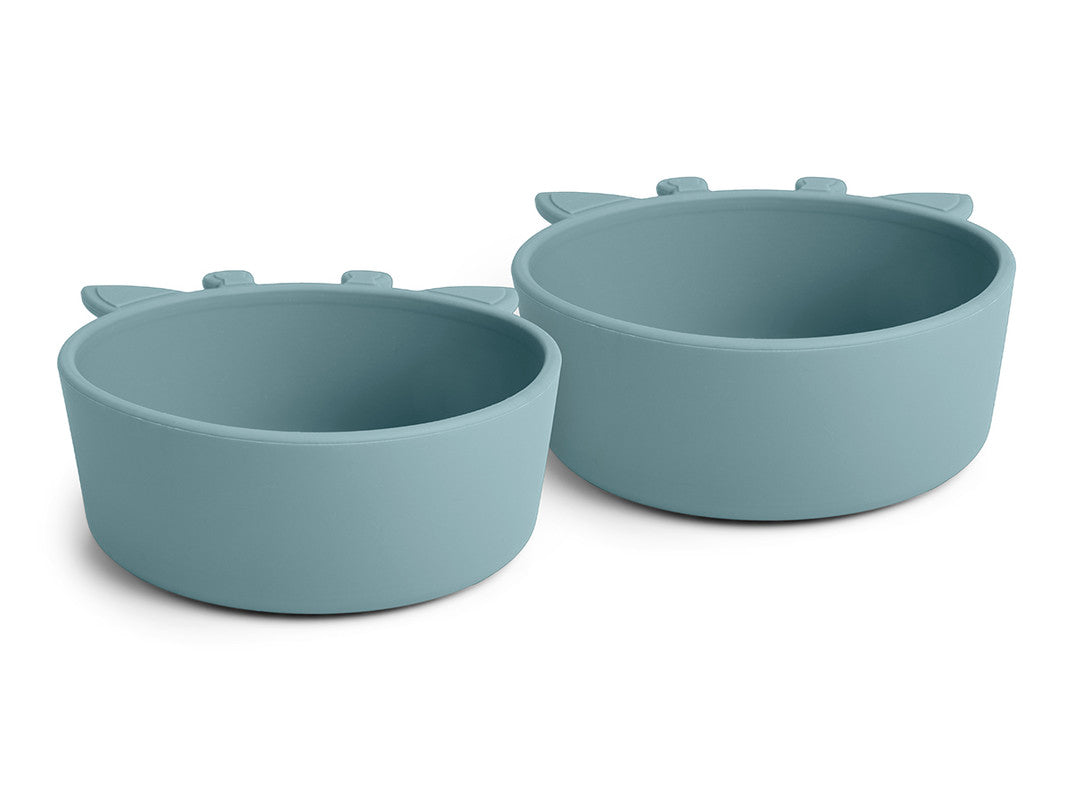 Nuuroo Alex Silicone Deep Plate 2-pack Giraffe - Lead - Laadlee