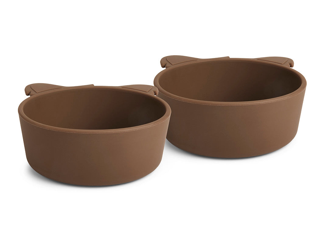 Nuuroo Alex Silicone Deep Plate 2-pack Koala - Acorn - Laadlee