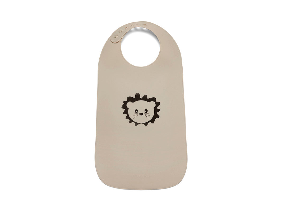 Nuuroo Anwar Silicone Long Bib with Print - Cobblestone - Laadlee