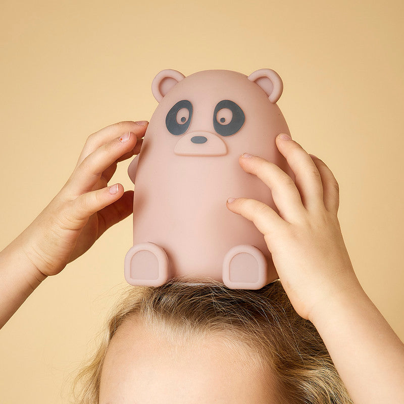Nuuroo Ella Silicone Lamp Panda - Woodrose - Laadlee