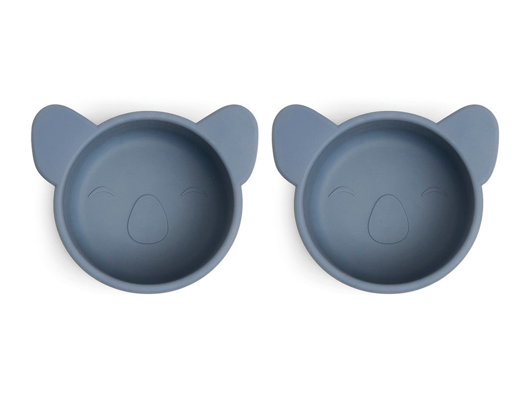 Nuuroo Rosa Silicone Snack Box Small 2-pack Koala - Bering Sea - Laadlee