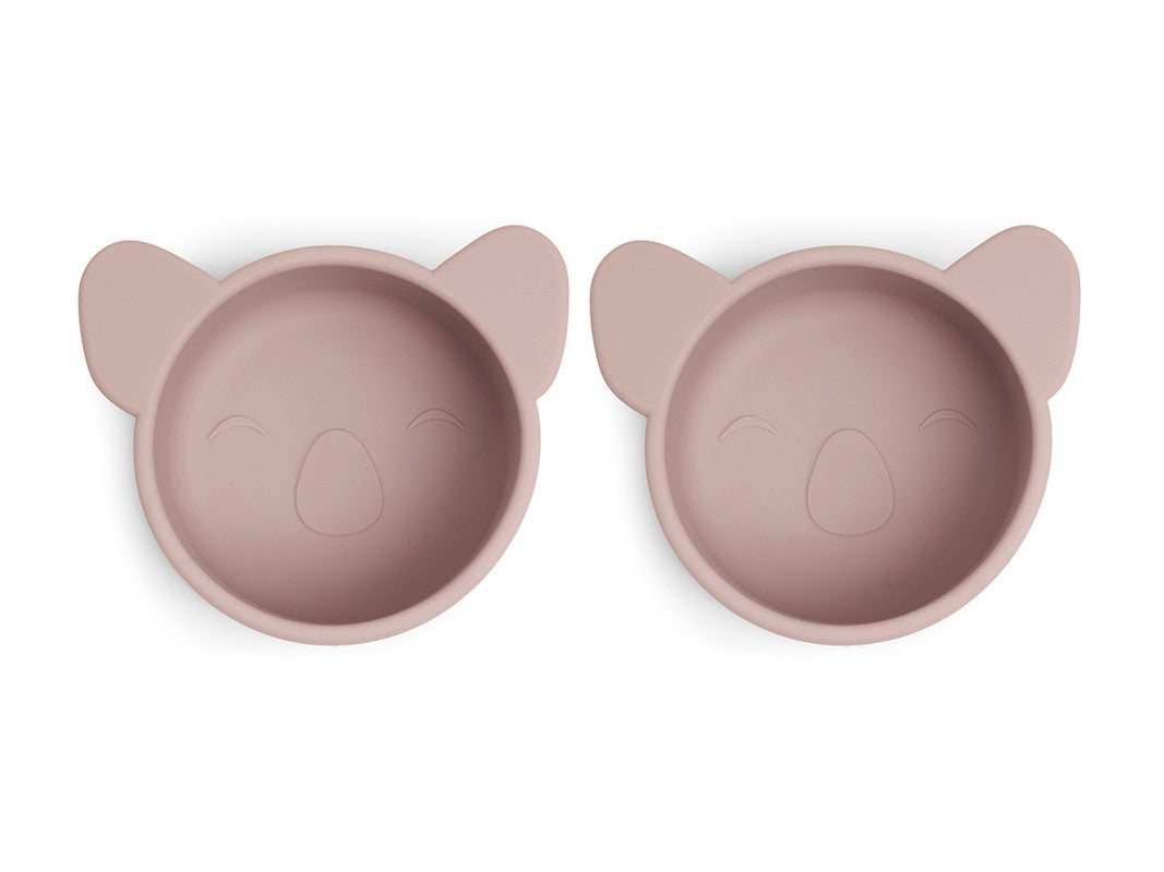 Nuuroo Rosa Silicone Snack Box Small 2-pack Koala - Woodrose - Laadlee