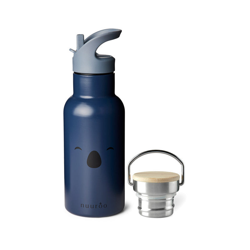 Nuuroo Bertil Water Bottle Koala 350 ml - Black Iris - Laadlee