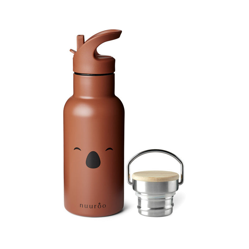 Nuuroo Bertil Water Bottle Koala 350 ml - Caramel Café - Laadlee