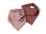 Nuuroo Acile Terry Bib 2-pack - Mahogany/Woodrose - Laadlee