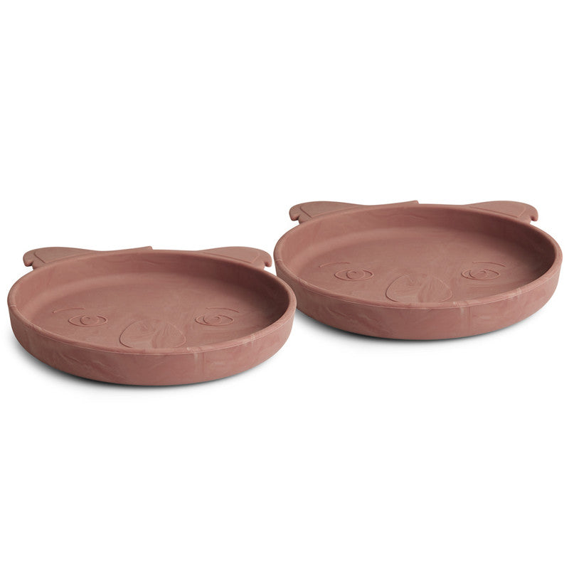 Nuuroo Akila Silicone Plate 2-pack Koala - Red Mix - Laadlee