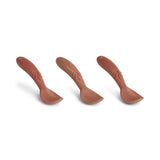 Nuuroo Ella Silicone Spoon 3-pack - Red Mix - Laadlee