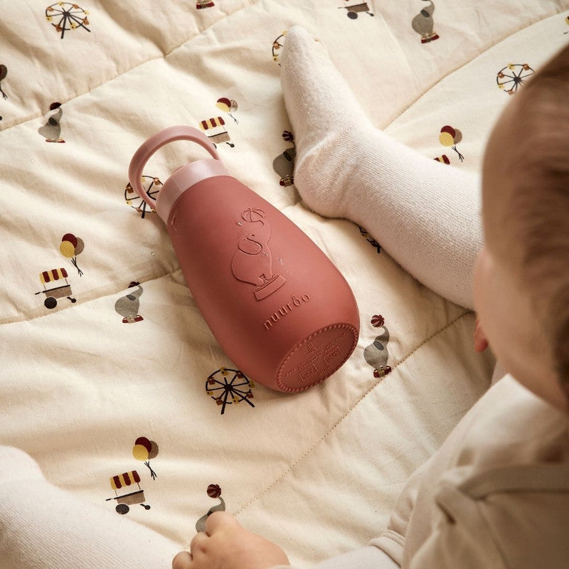 Nuuroo Pax Silicone Drinking Bottle 350 ml- Mahogany - Laadlee