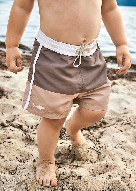 Nuuroo Milo Board Baby Swim Shorts - Brown - Laadlee
