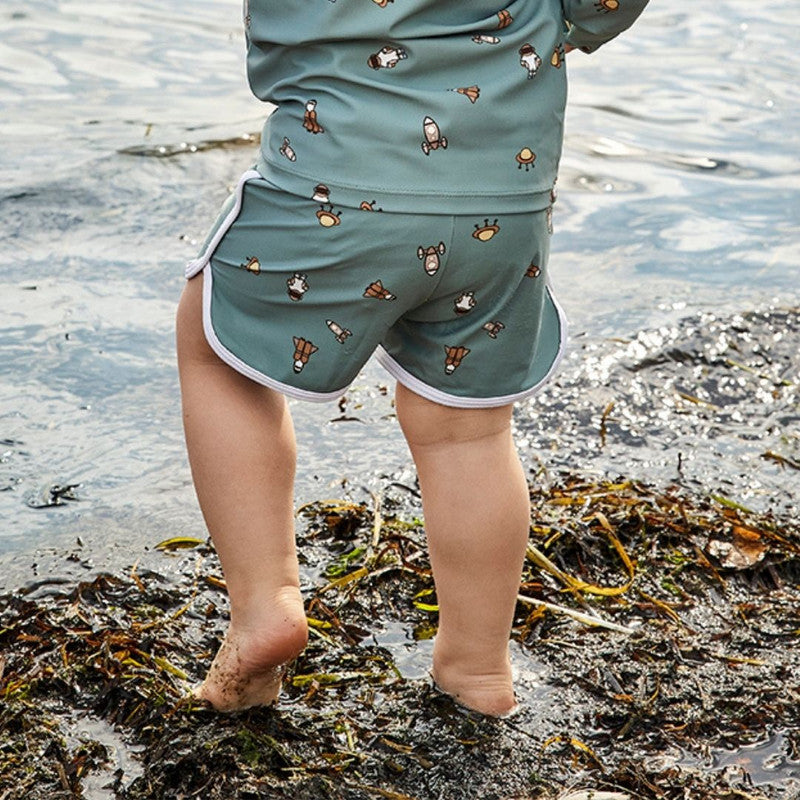 Nuuroo Marti Swim Shorts - Green - Laadlee