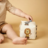 Nuuroo Jasmin Fabric Cube - Creme Circus - Laadlee