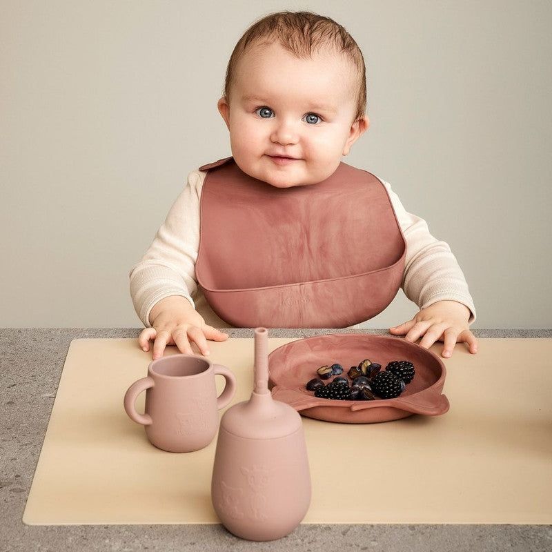 Nuuroo Tex Silicone Short Bib 2-pack Solid - Red Mix - Laadlee