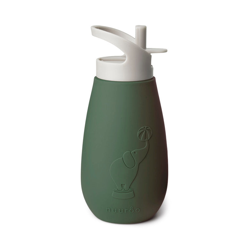 Nuuroo Pax Silicone Drinking Bottle - Dusty Green - Laadlee