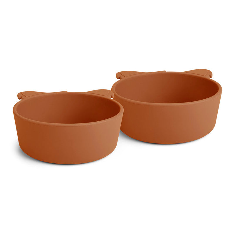Nuuroo Alex Silicone Deep Plate 2-pack Koala - Caramel Cafe - Laadlee
