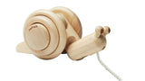 PlanToys Pull Along Snail-Natural - Laadlee