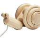 PlanToys Pull Along Snail-Natural - Laadlee