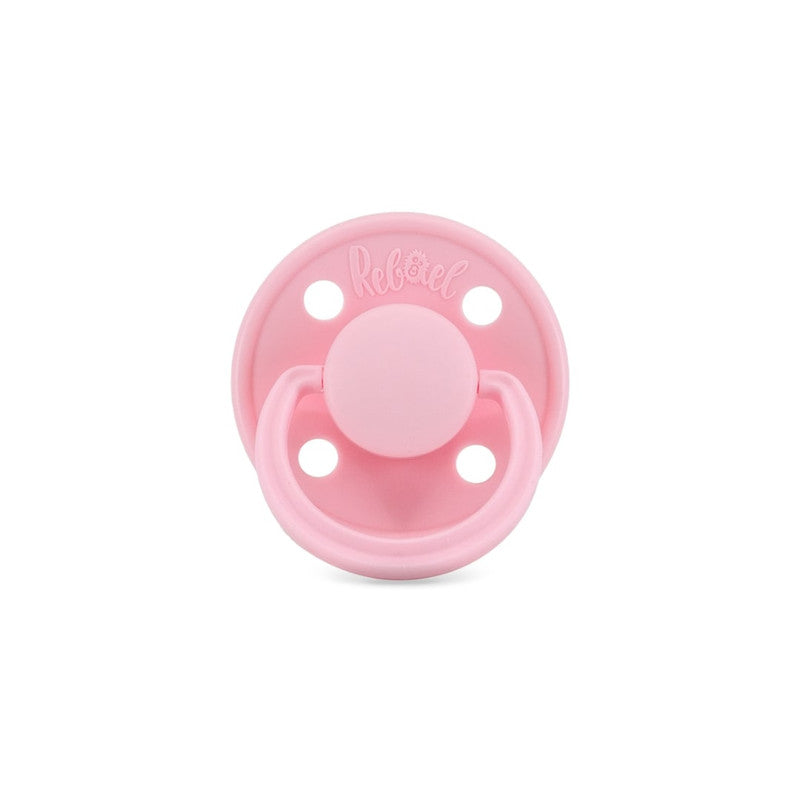 Rebael Mono Round Pacifier Size 1 - Sweet Pink - Laadlee