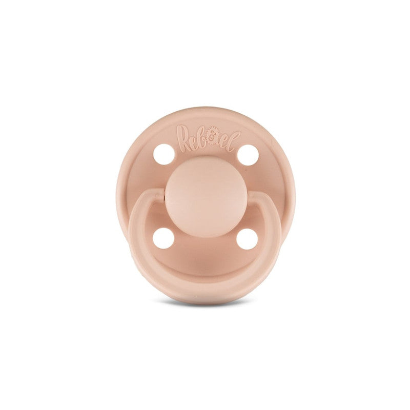 Rebael Mono Round Pacifier Size 1 - Baby Blush - Laadlee