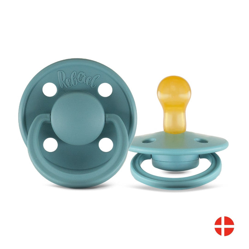 Rebael Mono Round Pacifier Size 1 - Powder - Laadlee