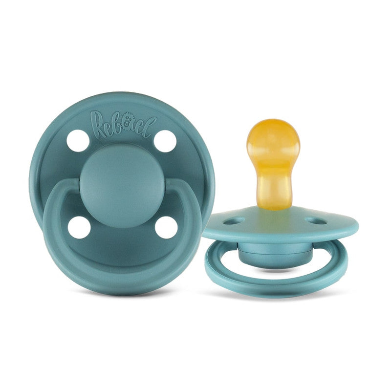 Rebael Mono Round Pacifier Size 1 - Powder - Laadlee