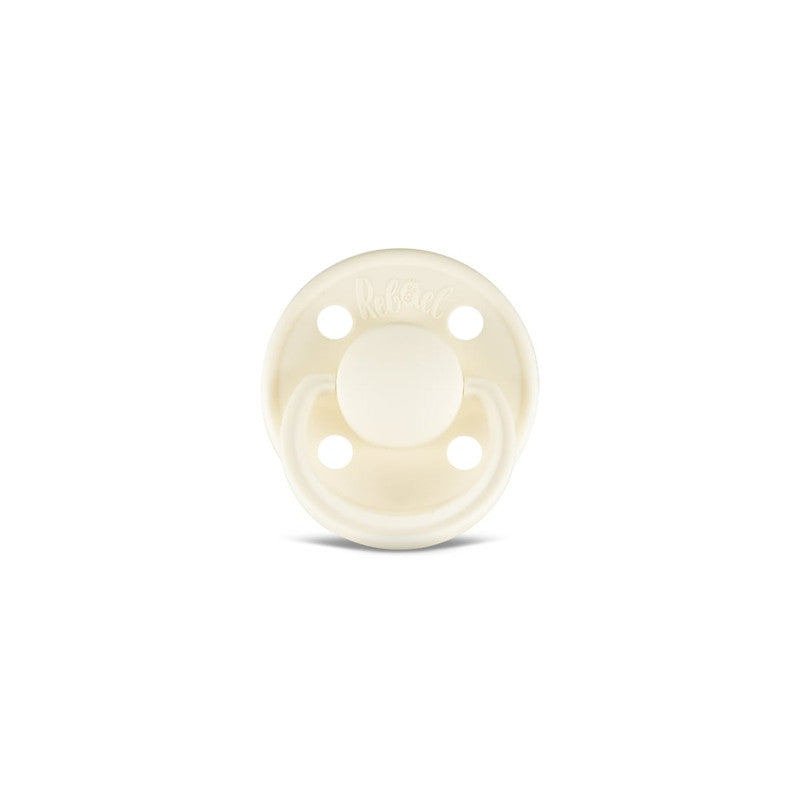 Rebael Mono Round Pacifier Size 1 - Champagne - Laadlee