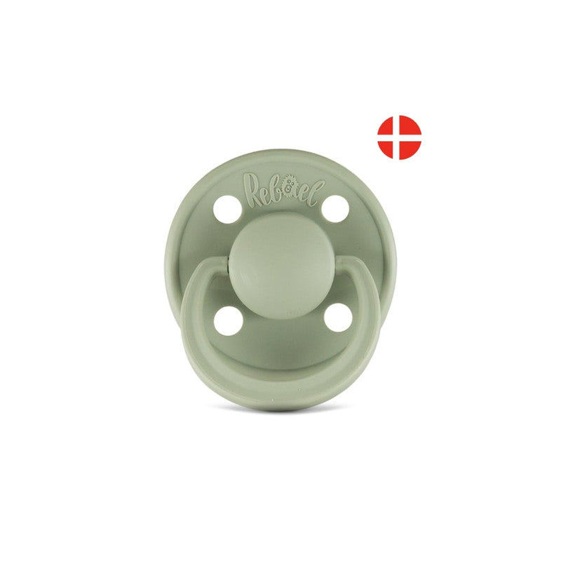 Rebael Mono Round Pacifier Size 1 - Laurel - Laadlee