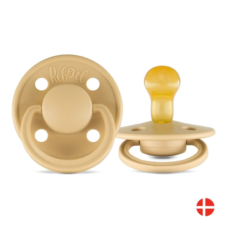 Rebael Mono Round Pacifier Size 1 - Almond - Laadlee