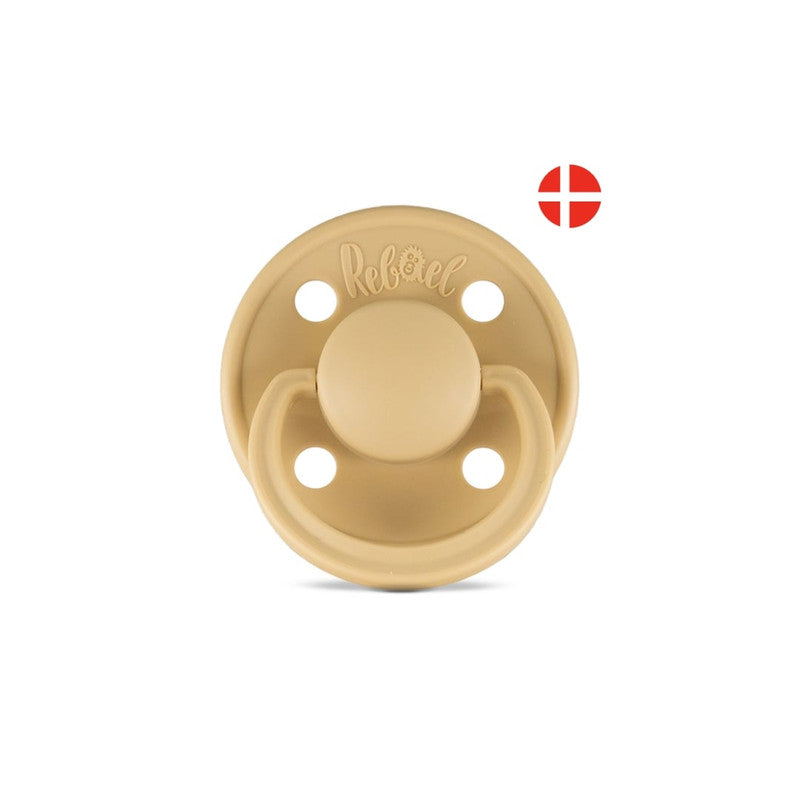 Rebael Mono Round Pacifier Size 1 - Almond - Laadlee