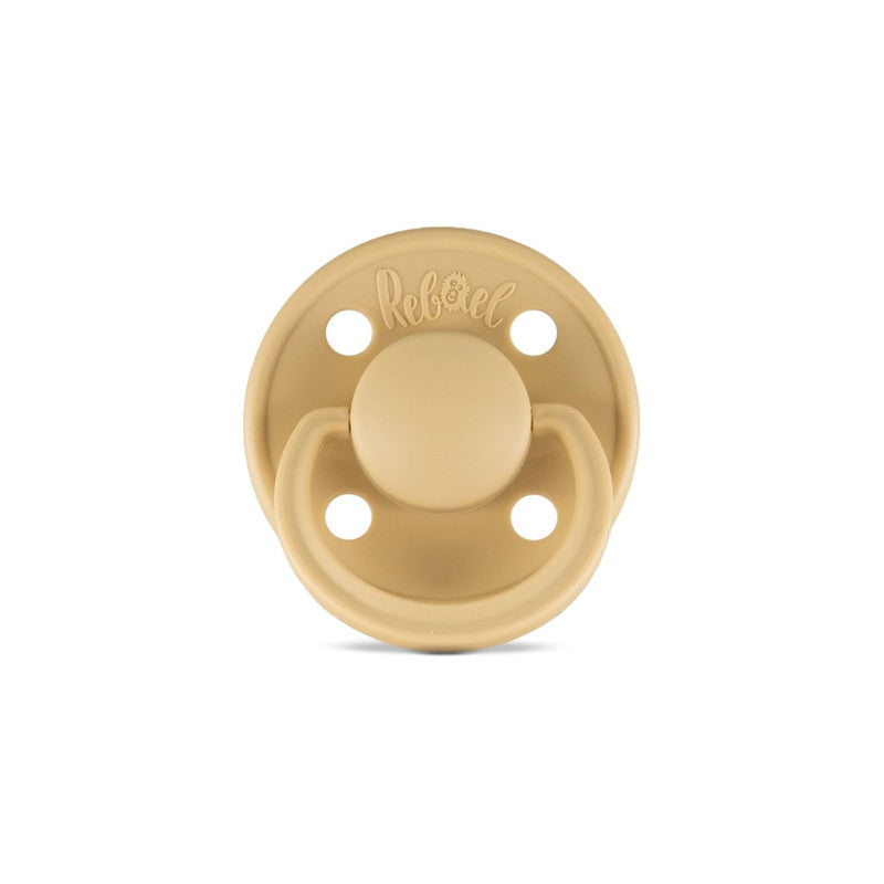 Rebael Mono Round Pacifier Size 1 - Almond - Laadlee