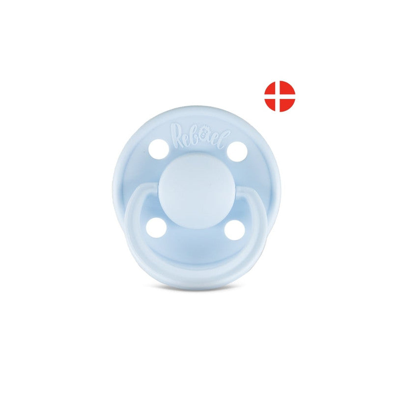 Rebael Mono Round Pacifier Size 2 - Tiny Sky - Laadlee