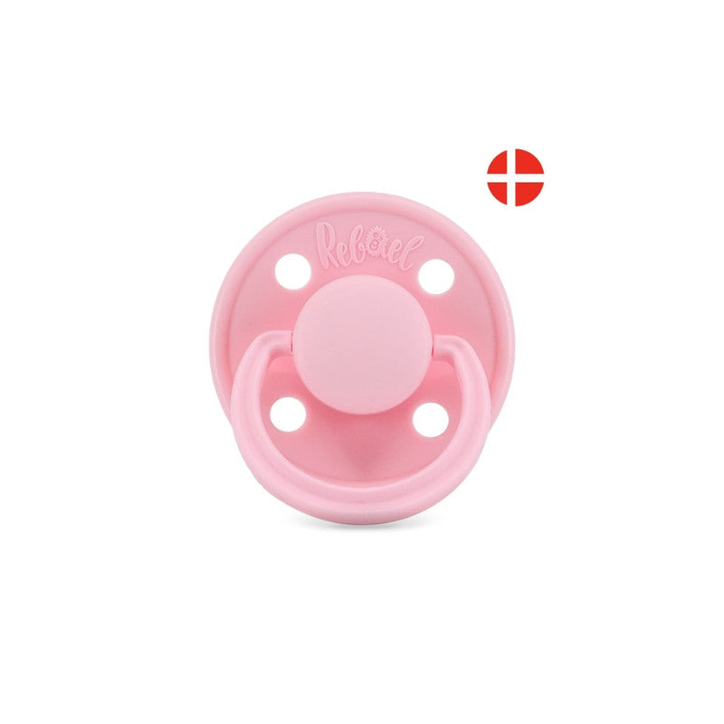 Rebael Mono Round Pacifier Size 2 - Sweet Pink - Laadlee