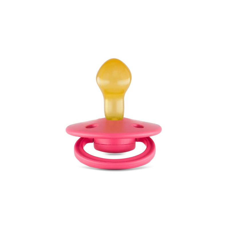 Rebael Mono Round Pacifier Size 2 - Salmon - Laadlee