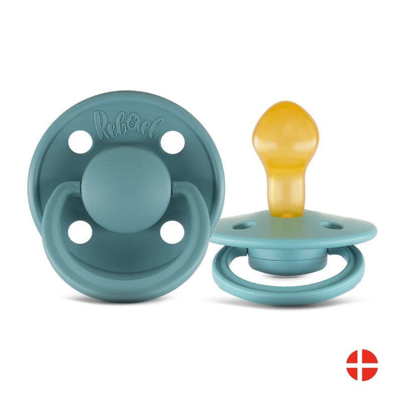 Rebael Mono Round Pacifier Size 2 - Powder - Laadlee