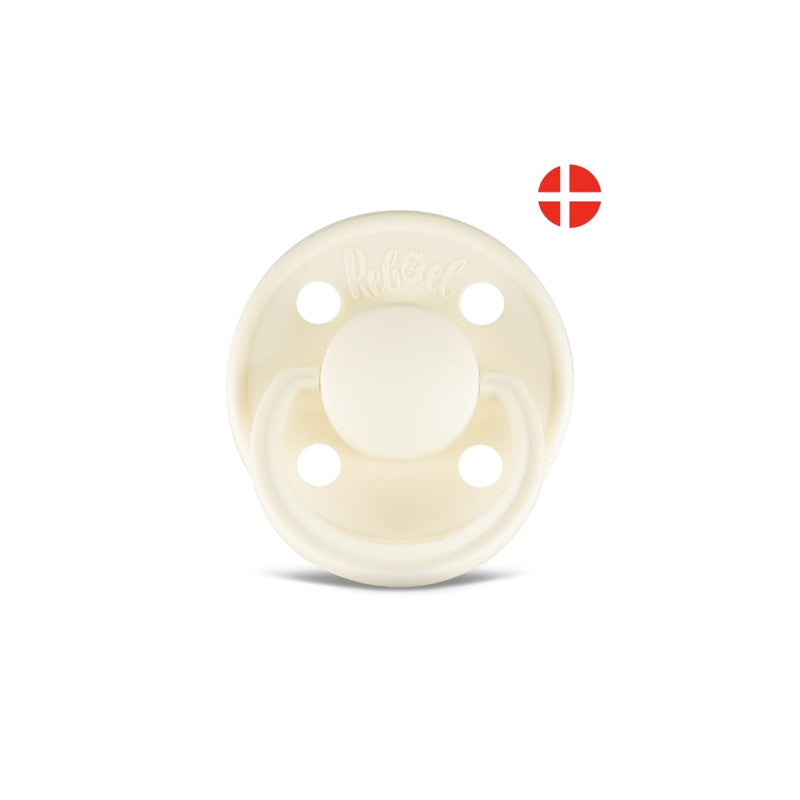 Rebael Mono Round Pacifier Size 2 - Champagne - Laadlee