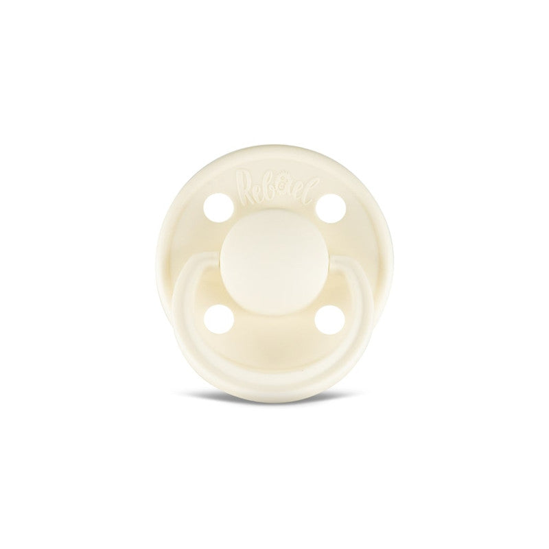 Rebael Mono Round Pacifier Size 2 - Champagne - Laadlee
