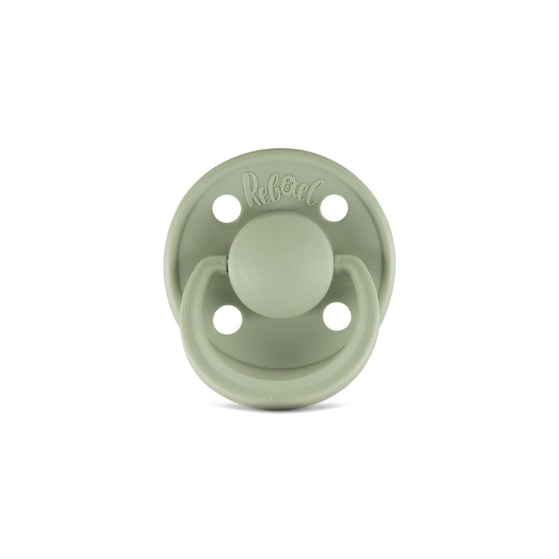 Rebael Mono Round Pacifier Size 2 - Laurel - Laadlee