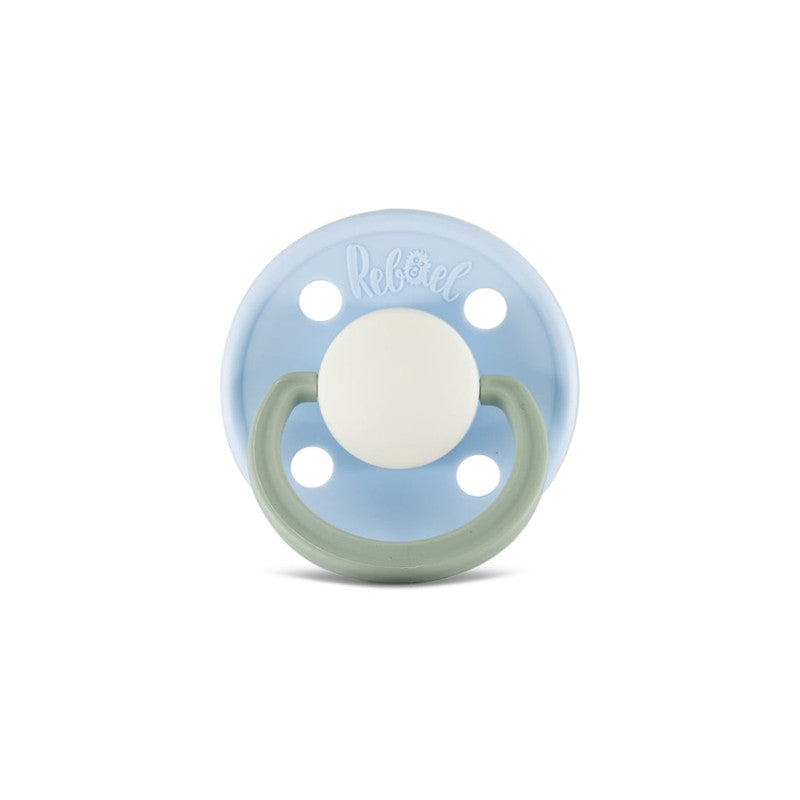 Rebael Fashion Round Pacifier Size 1 - Cold Pearly Dolphin - Laadlee