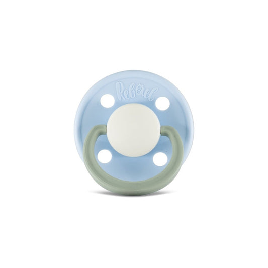 Rebael Fashion Round Pacifier Size 2 - Cold Pearly Dolphin - Laadlee