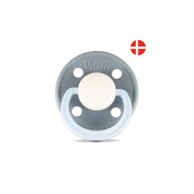 Rebael Fashion Round Pacifier Size 1 - Stormy Pearly Elephant - Laadlee