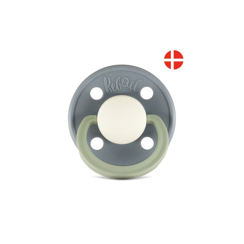 Rebael Fashion Round Pacifier Size 1 - Stormy Pearly Dolphin - Laadlee